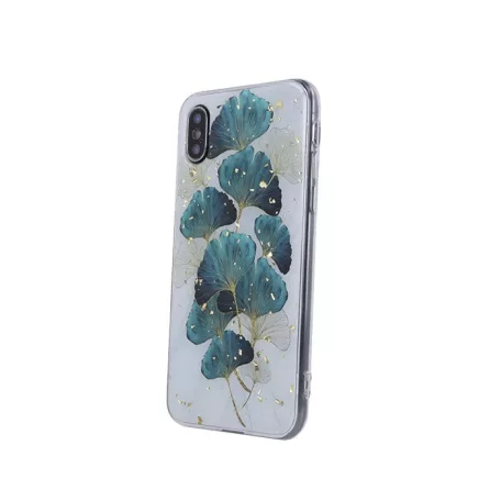 Gold Glam leaves Samsung A556 Galaxy A55 5G szilikon tok