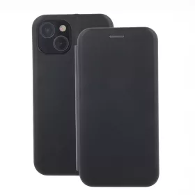   Forcell Elegance Motorola Moto E13 oldalra nyíló mágneses könyv tok szilikon belsővel fekete