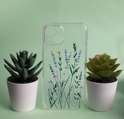 Ultra Trendy - Samsung A556 Galaxy A55 5G virágmintás ütésálló szilikon tok (Meadow3)