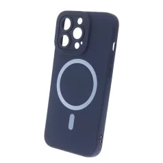   Silicon Mag Case Apple iPhone 15 (6.1) kameravédős szilikon tok kék