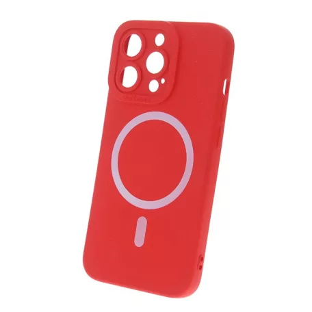 Silicon Mag Case Apple iPhone 15 (6.1) kameravédős szilikon tok piros