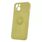 Finger Grip Apple iPhone 15 (6.1) ujjgyűrűs sárga TPU tok