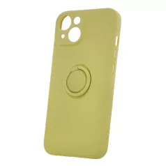 Finger Grip Apple iPhone 15 (6.1) ujjgyűrűs sárga TPU tok