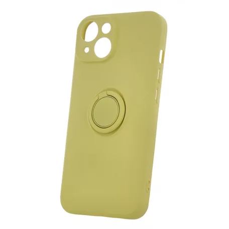 Finger Grip Apple iPhone 15 (6.1) ujjgyűrűs sárga TPU tok