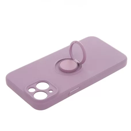 Finger Grip Apple iPhone 15 (6.1) ujjgyűrűs lila TPU tok
