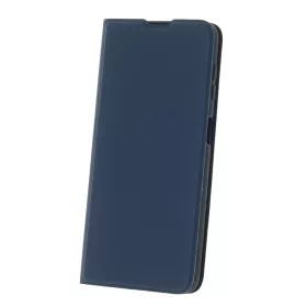   Smart Soft Apple iPhone 16 Plus (6.7) oldalra nyíló mágneses könyvtok szilikon belsővel kék