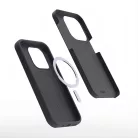 Etteri Silicone Apple iPhone 15 Pro Max (6.7) mágneses MagSafe tok (vezetéknélküli töltéshez) fekete