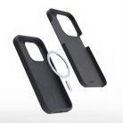 Etteri Silicone Apple iPhone 16 Pro Max (6.9) mágneses MagSafe tok (vezetéknélküli töltéshez) fekete