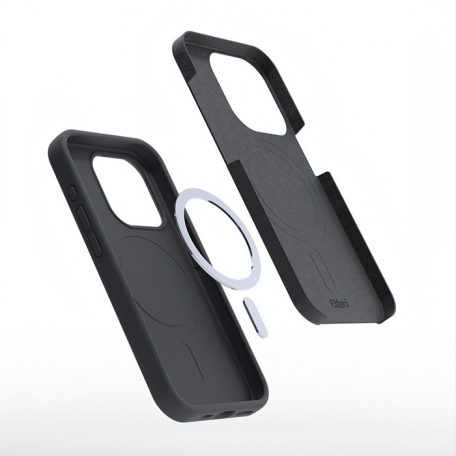 Etteri Silicone Apple iPhone 16 Pro Max (6.9) mágneses MagSafe tok (vezetéknélküli töltéshez) fekete