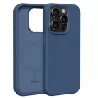 Etteri Silicone Apple iPhone 15 Pro Max (6.7) mágneses MagSafe tok (vezetéknélküli töltéshez) kék