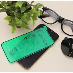  Apple iPhone 16 Pro Max (6.9) 9D hajlított kerámia keménységű előlapi üvegfólia fekete