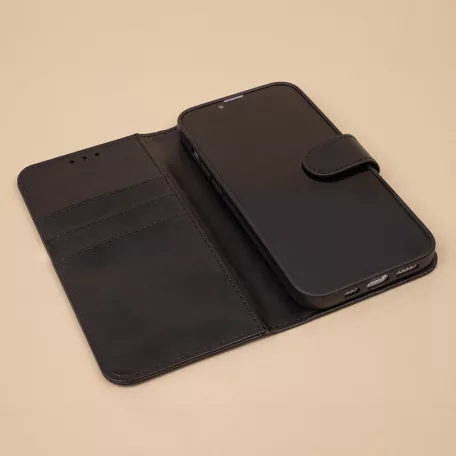 Smart Classic Honor 400 Lite oldalra nyíló mágneses könyv tok szilikon belsővel fekete