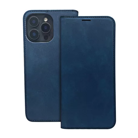 Smart Suede Honor 400 oldalra nyíló puha tapintású könyv tok, kék
