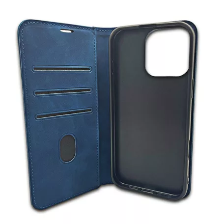 Smart Suede Honor 400 oldalra nyíló puha tapintású könyv tok, kék