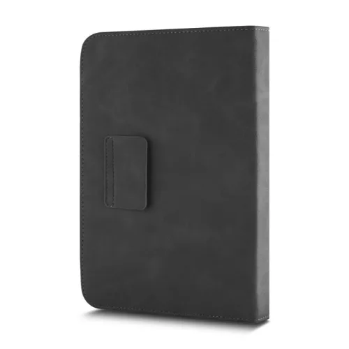 Univerzális 12-13" kinyitható műbőr tablet tok fekete - szürke