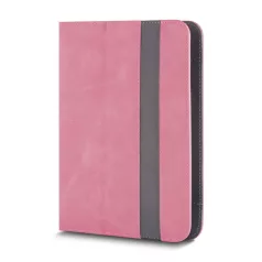 Univerzális 12-13" kinyitható műbőr tablet tok pink