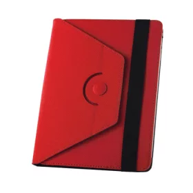   Univerzális 9 - 11" 360 fokban forgatható műbőr tablet tok piros