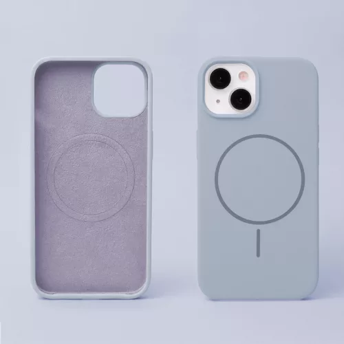 Silicon Thin Mag Apple iPhone 17 Pro Max / 18 Pro Max Magsafe TPU tok világoskék