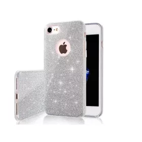 Glitter (3in1) - Apple iPhone 17 ezüst szilikon tok