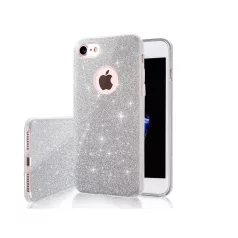   Glitter (3in1) - Apple iPhone 17 Pro (6.3) ezüst szilikon tok