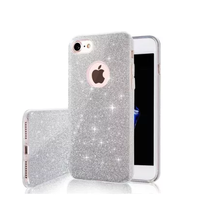 Glitter (3in1) - Apple iPhone 17 Pro (6.3) ezüst szilikon tok