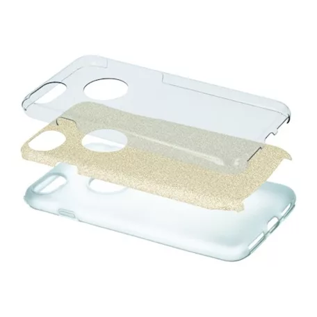 Glitter (3in1) - Apple iPhone 17 Pro (6.3) arany szilikon tok