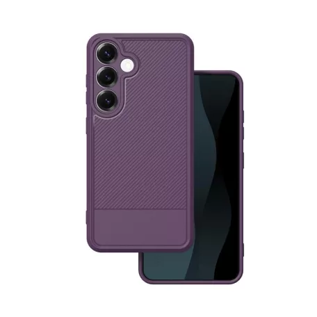 Samsung S931 Galaxy S25 Simple Carbon vékony TPU tok lila