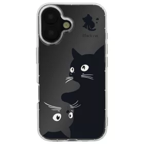   Ultra Trendy - Samsung S731B Galaxy S25 FE mintás ütésálló szilikon tok (Black cat)