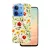 Glow Glam - Xiaomi Redmi 15 4G / Redmi 15 5G (171mm) virágmintás szilikon tok, fehér