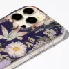 Glow Glam - Xiaomi Redmi 15 4G / Redmi 15 5G (171mm) virágmintás szilikon tok, kék