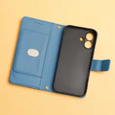   Smart Triangle Samsung S942 Galaxy S26 oldalra nyíló könyvtok szilikon belsővel kék