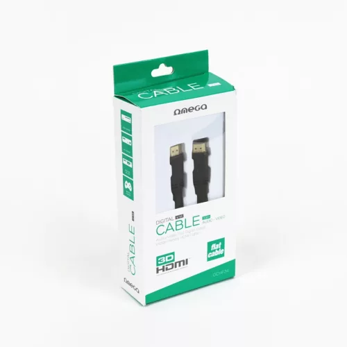 Omega V1.4 HDMI kábel 4K kompatibilis 3.0méter dobozban fekete