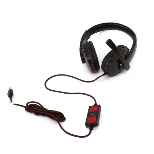 Freestyle FH-5401 HIFI gaming USB-s fejhallgató állítható mikrofonnal