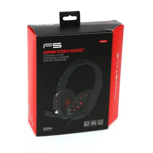Freestyle FH-5401 HIFI gaming USB-s fejhallgató állítható mikrofonnal