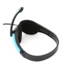 Freestyle HIFI sztereó fejhallgató állítható mikrofonnal, USB csatlakozóval kék