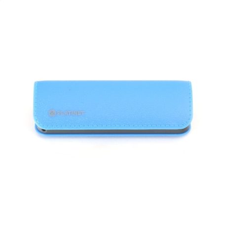 Platinet power bank 2600mAh USB 5V 1A microUSB adatkábellel kék 5W