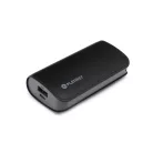 Platinet power bank 5200mAh USB 5V 2.2A micro USB adatkábellel fekete 11W