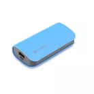 Platinet power bank 5200mAh USB 5V 2.2A micro USB adatkábellel kék 11W