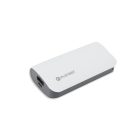Platinet power bank 5200mAh USB 5V 2.2A microUSB adatkábellel fehér 11W