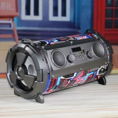   Omega OG72 bazooka bluetooth hangszóró, 5.25", 16W (2*8W), BT V4.2, USB, MicroSD, fekete (OG72P)