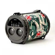   Omega OG73 bazooka bluetooth hangszóró, 6.5", 20W (2*10W), BT V4.2, LED, USB, MicroSD, fekete (OG73P)
