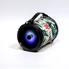   Omega OG73 bazooka bluetooth hangszóró, 6.5", 20W (2*10W), BT V4.2, LED, USB, MicroSD, fekete (OG73P)