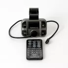 Omega F28 autós bluetooth kihangosító + FM Transmitter, BT V2.1+EDR, LCD kijelző, USB, MicroSD, mikrofon (OUTF28)