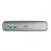 Platinet power bank 10000mAh vezeték nélküli QI töltéssel, PD Type-C Quick Charge 3.0, szürke 10W