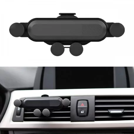 Omega univerzális gravity spider autós tartó szellőzőre, 4.7" - 6.5"-ig, fekete