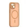 Mag Matt Apple iPhone 15 (6.1) MagSafe TPU/PC tok beépített mágneses gyűrűvel, barna