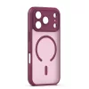 Mag Matt Apple iPhone 17 Pro Max, 18 Pro Max Magsafe TPU tok bordó