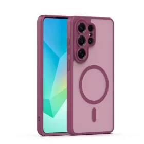   Mag Matt Samsung S948 Galaxy S26 Ultra Magsafe TPU tok bordó