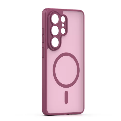 Mag Matt Samsung S948 Galaxy S26 Ultra Magsafe TPU tok bordó