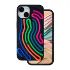 DIY Snake - Apple iPhone 15 (6.1) személyre szabható szilikon tok, fekete